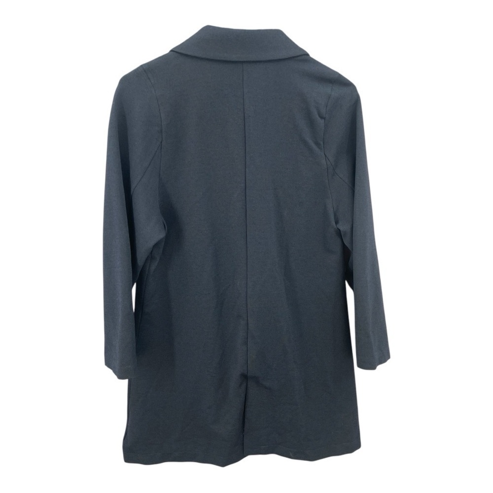 Garnet Hill Charcoal Gray Sweater Blazer Size 12 - Picture 2 of 8